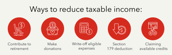 Ways to reduce taxable income for your business