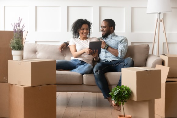 Couple Moving Into Home