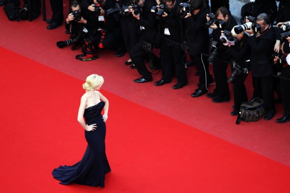 Woman at Oscars Red Carpet