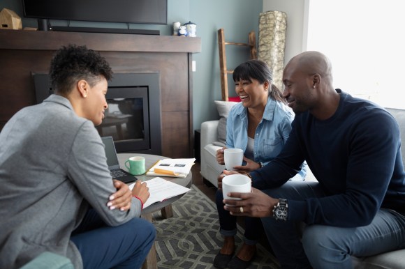 couple meeting with financial advisor