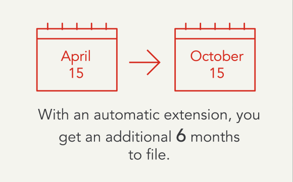 Automatic tax extension graphic