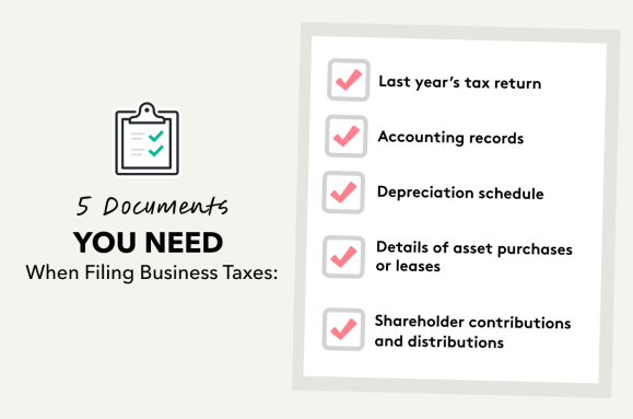 5 Documents you need when filing business taxes