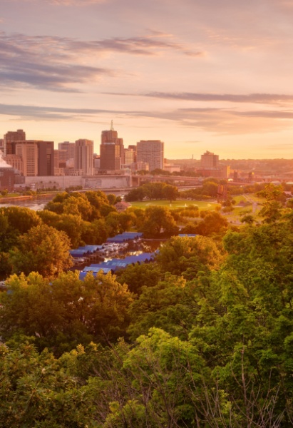 Saint Paul Minnesota cityscape