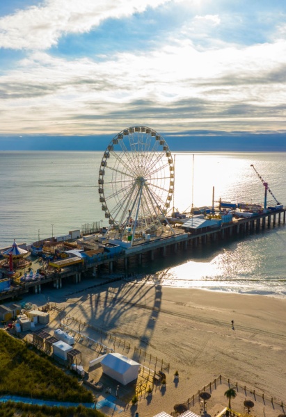 Ferris Wheel on boardwalk in Atlantic City, New Jersey
